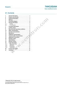 74HC2GU04GV Datasheet Page 16