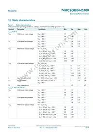 74HC2GU04GW-Q100H Datasheet Page 4