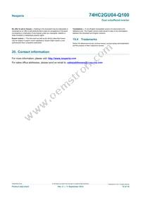 74HC2GU04GW-Q100H Datasheet Page 15