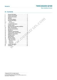 74HC2GU04GW-Q100H Datasheet Page 16