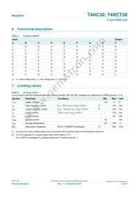 74HC30D/AUJ Datasheet Page 4