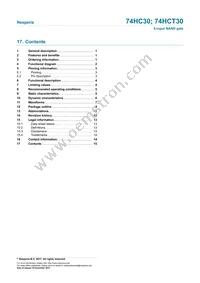 74HC30D/AUJ Datasheet Page 15