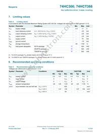 74HC366PW Datasheet Page 4