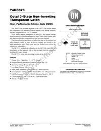 74HC373DTR2G Datasheet Cover