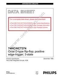 74HC374N Datasheet Page 2