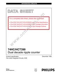 74HC390N Datasheet Cover