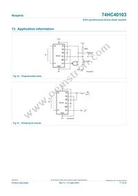 74HC40103PW Datasheet Page 17