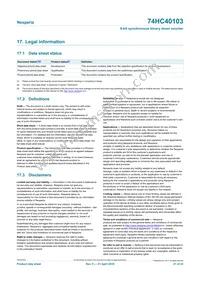 74HC40103PW Datasheet Page 21