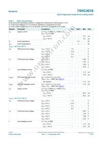 74HC4016D/AUJ Datasheet Page 7