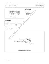 74HC4016N Datasheet Page 4