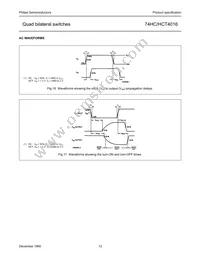 74HC4016N Datasheet Page 13