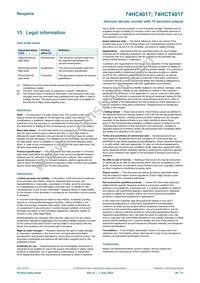 74HC4017DB Datasheet Page 20