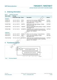 74HC4017N Datasheet Page 2