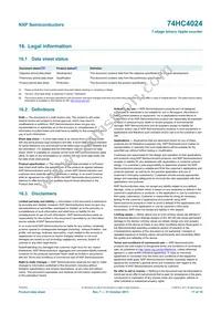 74HC4024N Datasheet Page 17