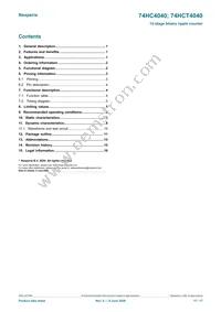 74HC4040D/AUJ Datasheet Page 17