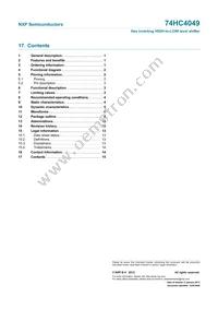 74HC4049N Datasheet Page 15