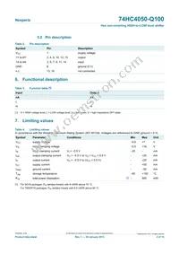 74HC4050D-Q100J Datasheet Page 3