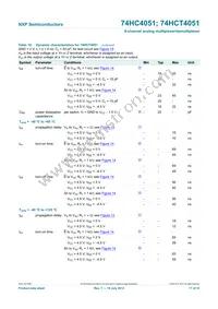 74HC4051N Datasheet Page 17