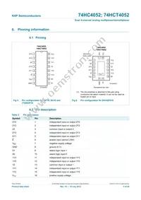 74HC4052N Datasheet Page 5