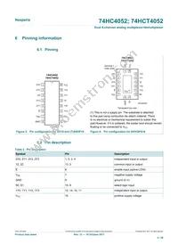 74HC4052PW/AUJ Datasheet Page 4