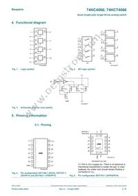 74HC4066PW/AUJ Datasheet Page 2