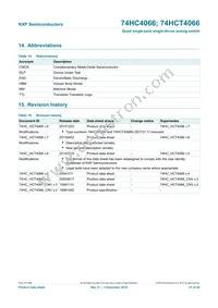 74HC4066PWHL Datasheet Page 22