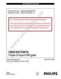 74HC4075PWJ Datasheet Page 2