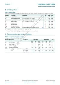 74HC4094D/AUJ Datasheet Page 5