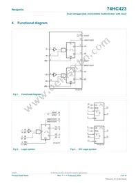 74HC423BQ Datasheet Page 2