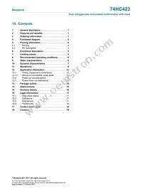 74HC423BQ Datasheet Page 19