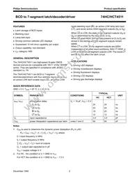 74HC4511N Datasheet Page 3