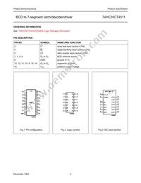74HC4511N Datasheet Page 4