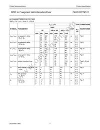 74HC4511N Datasheet Page 8