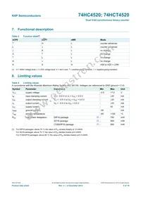 74HC4520N Datasheet Page 5