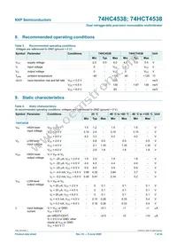 74HC4538N Datasheet Page 7