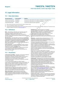 74HC574PW/AUJ Datasheet Page 16