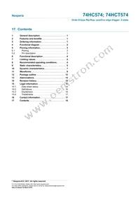 74HC574PW/AUJ Datasheet Page 18