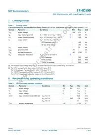 74HC590N Datasheet Page 7