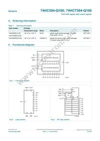 74HC594D-Q100 Datasheet Page 2