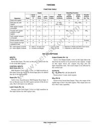 74HC595DG Datasheet Page 7