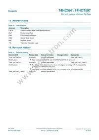 74HC597D/AUJ Datasheet Page 19