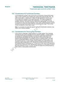 74HC6323AD Datasheet Page 15