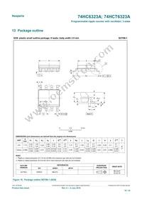 74HC6323AD Datasheet Page 18