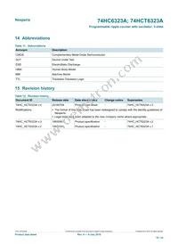 74HC6323AD Datasheet Page 19