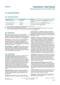 74HC6323AD Datasheet Page 20