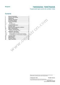 74HC6323AD Datasheet Page 22