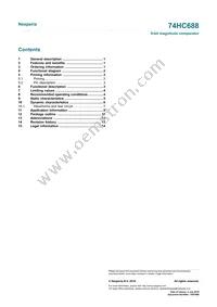 74HC688DB Datasheet Page 16