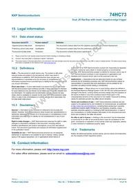 74HC73N Datasheet Page 15