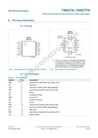 74HC74N Datasheet Page 3