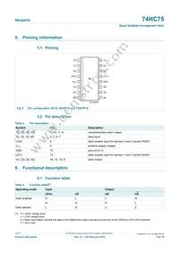 74HC75DB Datasheet Page 4